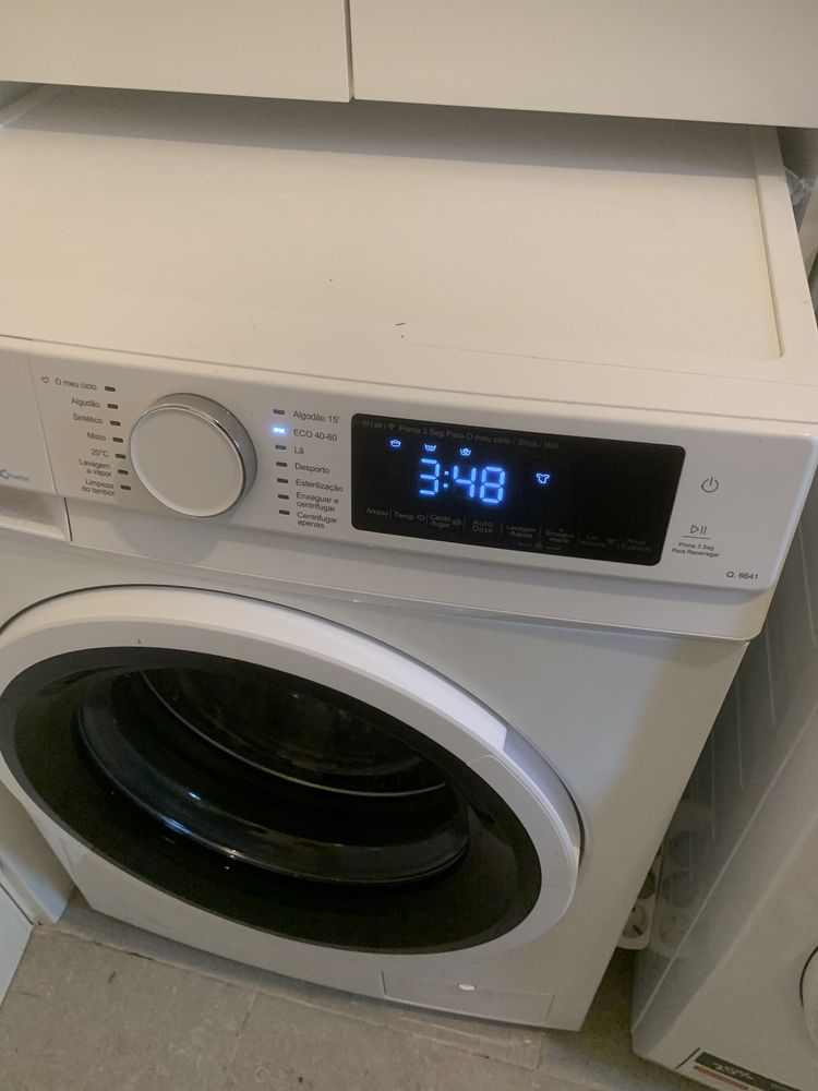 Máquina lavar roupa + Armário Arrumação