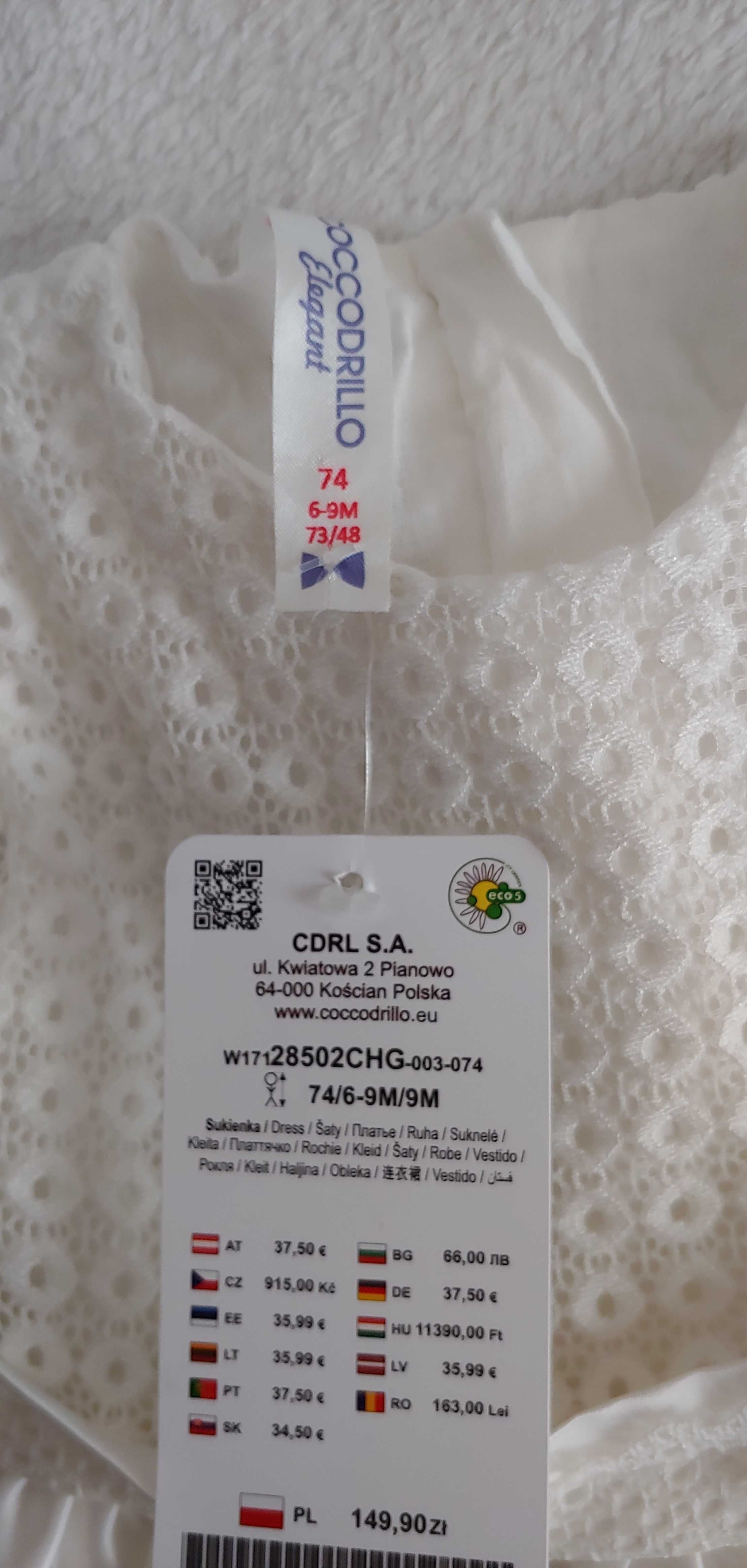 Nowa Sukienka COCCODRILLO 74