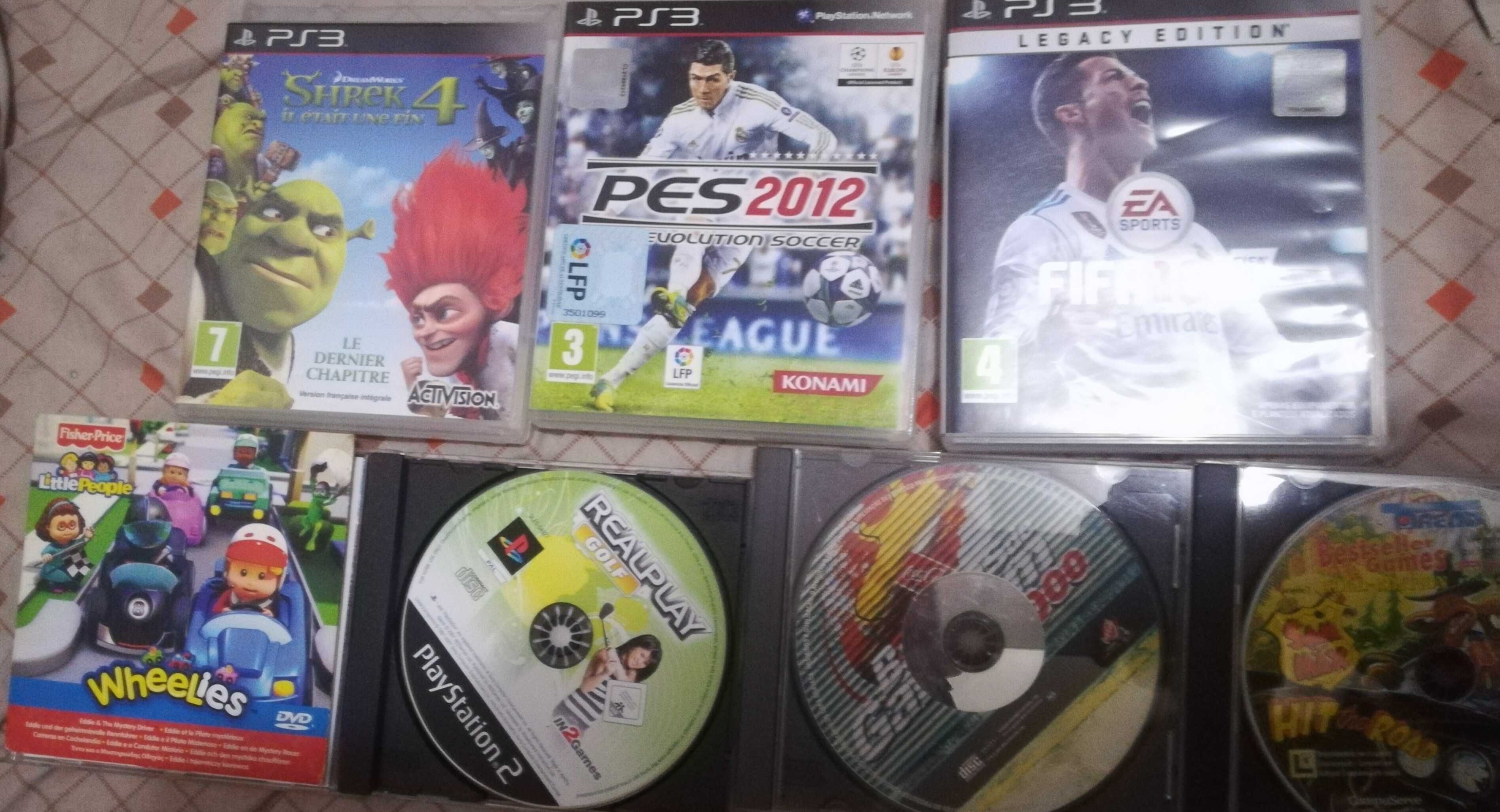 45€ tudo. Jogos da Playstation 3 e 4 em óptimo estado