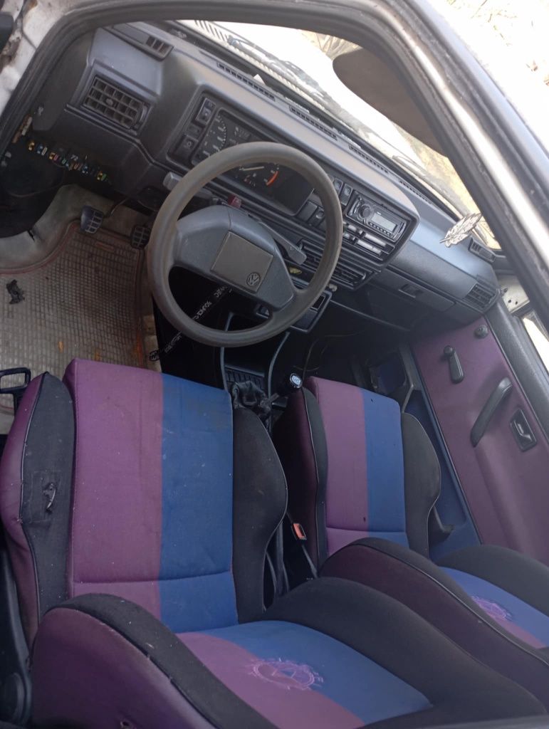 VW golf 2 1.6 TD z wnętrzem fire & ice