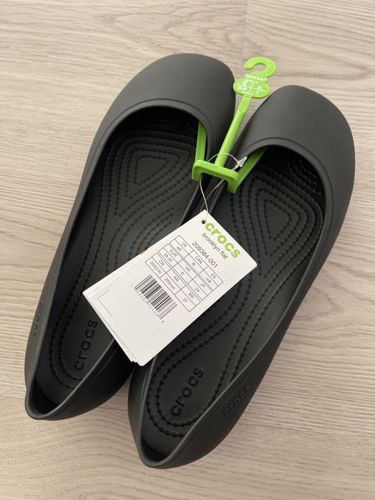 НОВІ! Жіночі балетки Crocs Brooklyn Flat 38-39 24 см Black