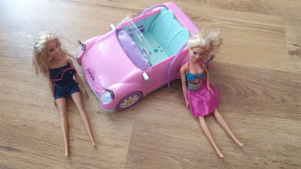 Samochód dla lalek Barbie + 2 lalki, stan bdb