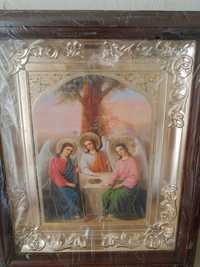 Икона Святой троицы. Новая.