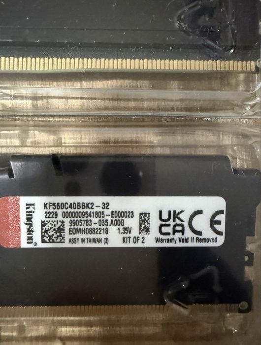 Ram 2x16gb/32 gb ddr5 kingston fury beast