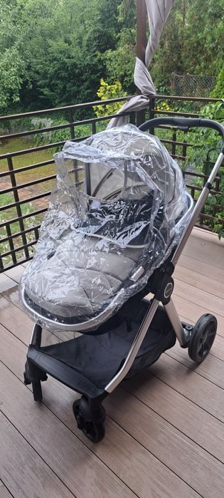 Wózek+Fotelik Babymore Mimi Travel System Pecan i-Size Car Seat – Silv
