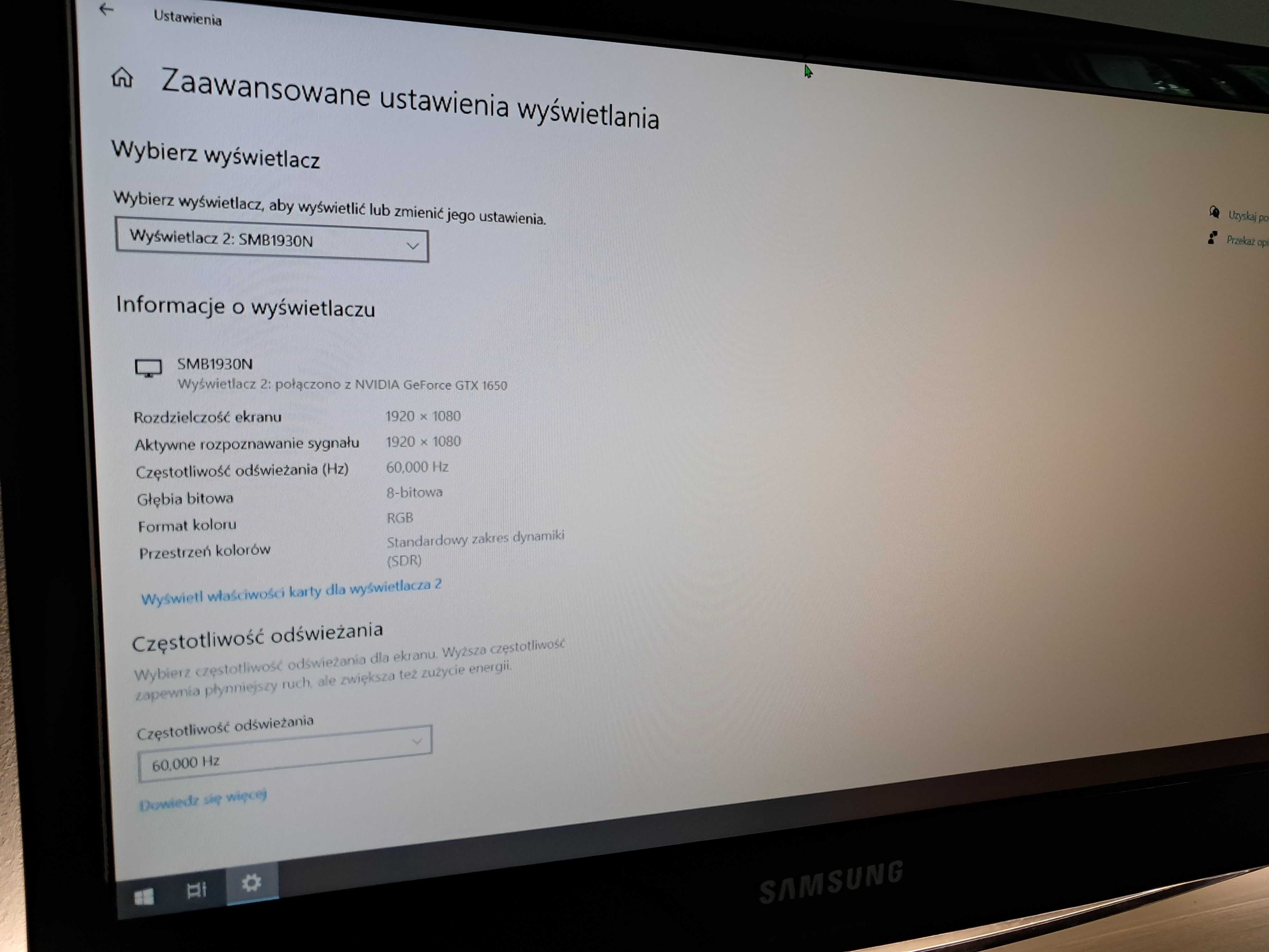 Monitor HD Samsung B1930N - ZADBANY + kabel HDMI