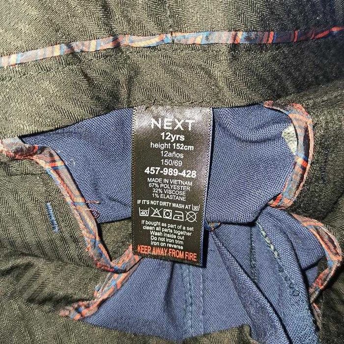 Стильні брюки темно-синього кольору Next 10-11 років