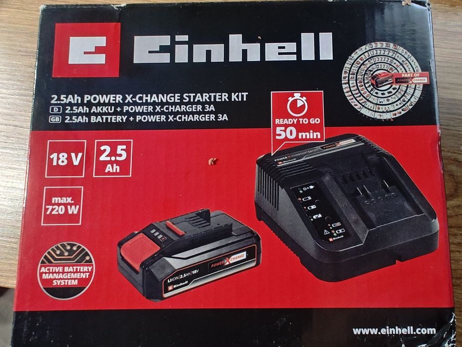 Набір Einhell акумулятор+зарядний пристрій 18V 2,5Ah PXC Starter Kit
