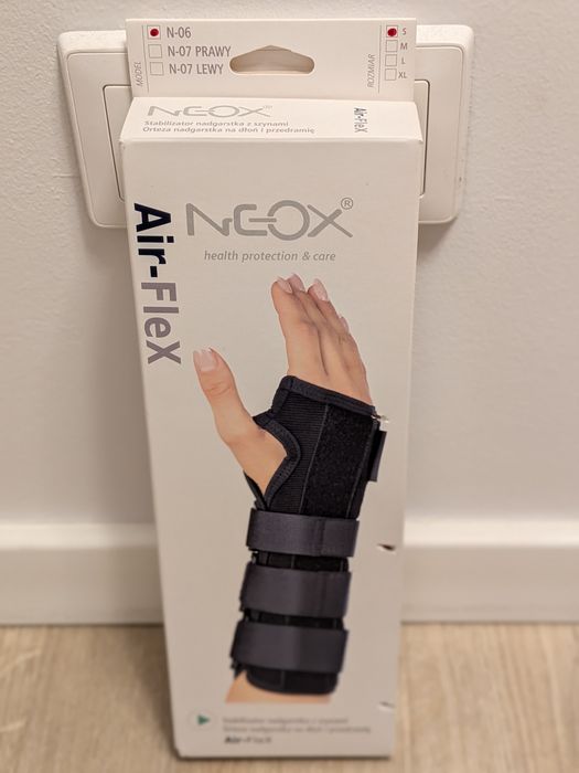 Orteza nadgarstka na dłoń i przedramie, Neox N-06, rozmiar S, L/P