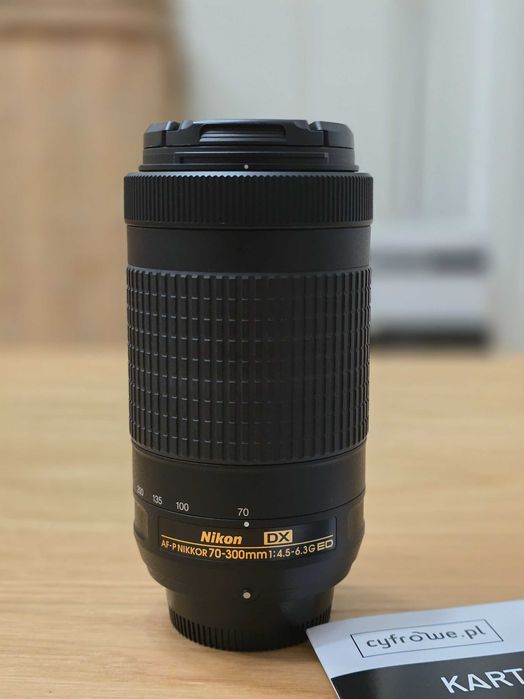 Obiektyw Nikon AF-P DX Nikkor 70-300mm f/4.5-6.3G ED tele gwar 04.2026