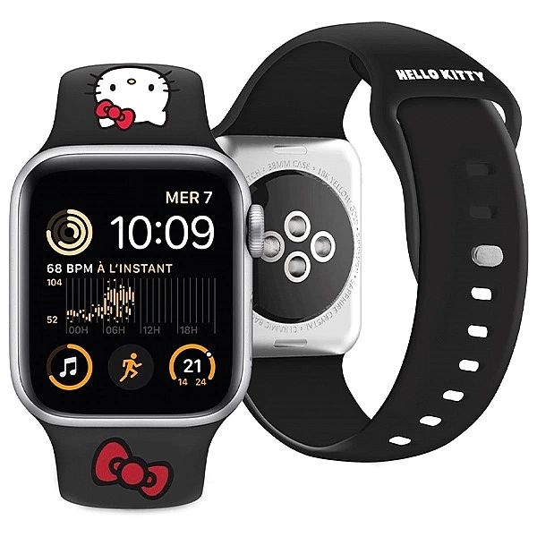 Pasek Hello Kitty Silicone Kitty Head na Apple Watch 42/44/45/49mm - c