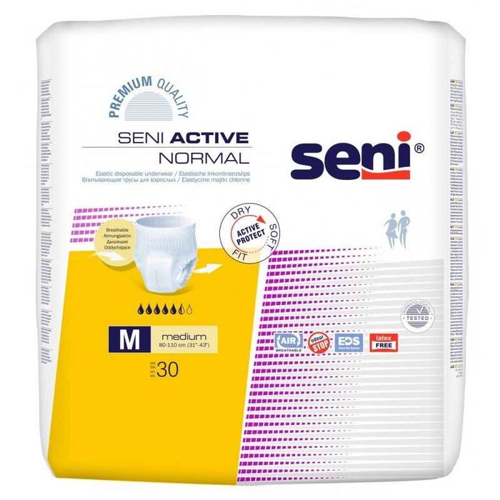 ZESTAW Majtki chłonne Seni Active Normal M 30 szt x 2