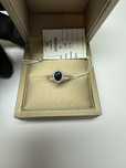 Кольцо Tiffany 750 проба сапфир Цейлон 0.72 ct, бриллианты 0.20 ct