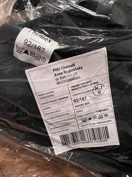 Mundur czołgisty duży rozmiar