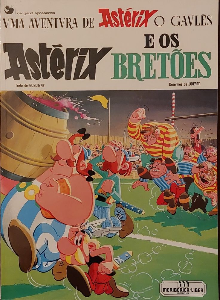 Livro "Uma Aventura de ASTÉRIX o Gaulês e os Bretoes"