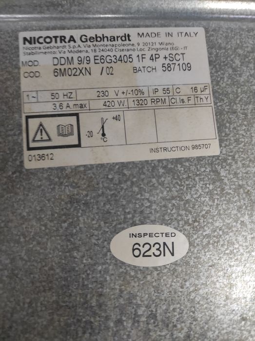 Ventilador extrator hotte