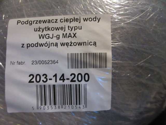 Wymiennik poziomy C.W.U 140L  Elektromet NOWY