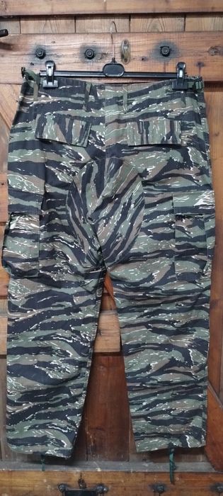 Spodnie Bojówki Tiger Camo Rip-stop Taktyczne Kamuflaż Na Ryby