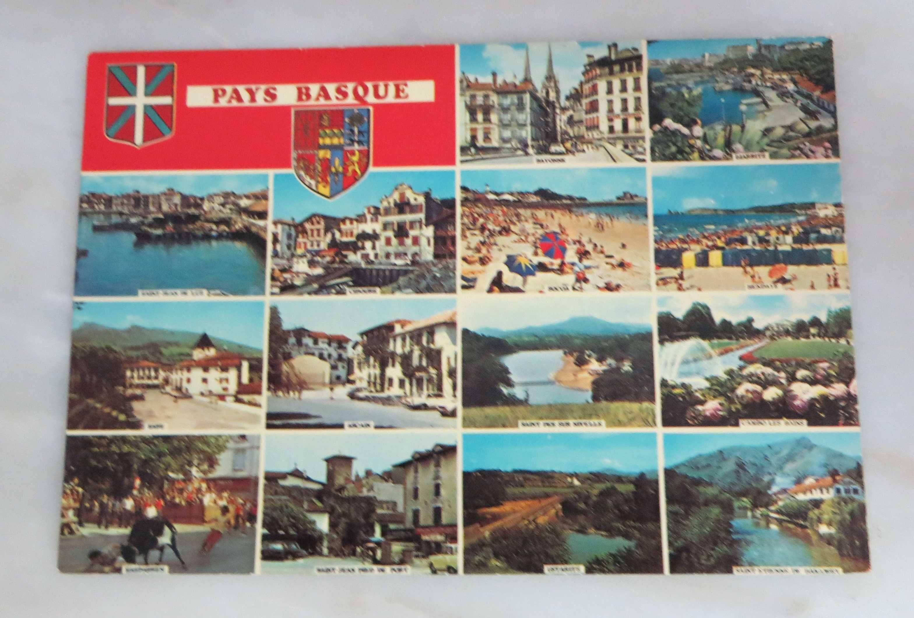 Postais antigos europeus colecionáveis - Conjunto de 4 postais