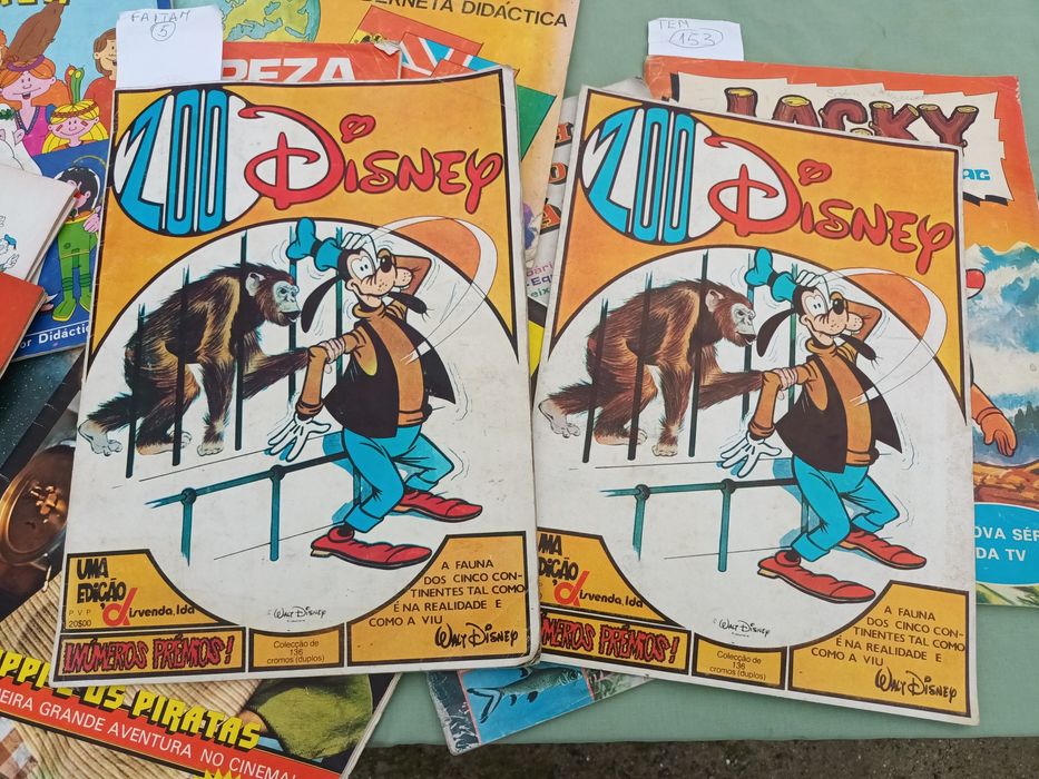 Caderneta Zoo Dianey (5 cromos em falta)