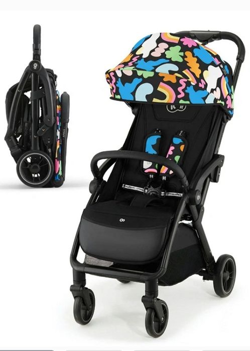 Kinderkraft nowy wozek spacerowy kolor happy shapes