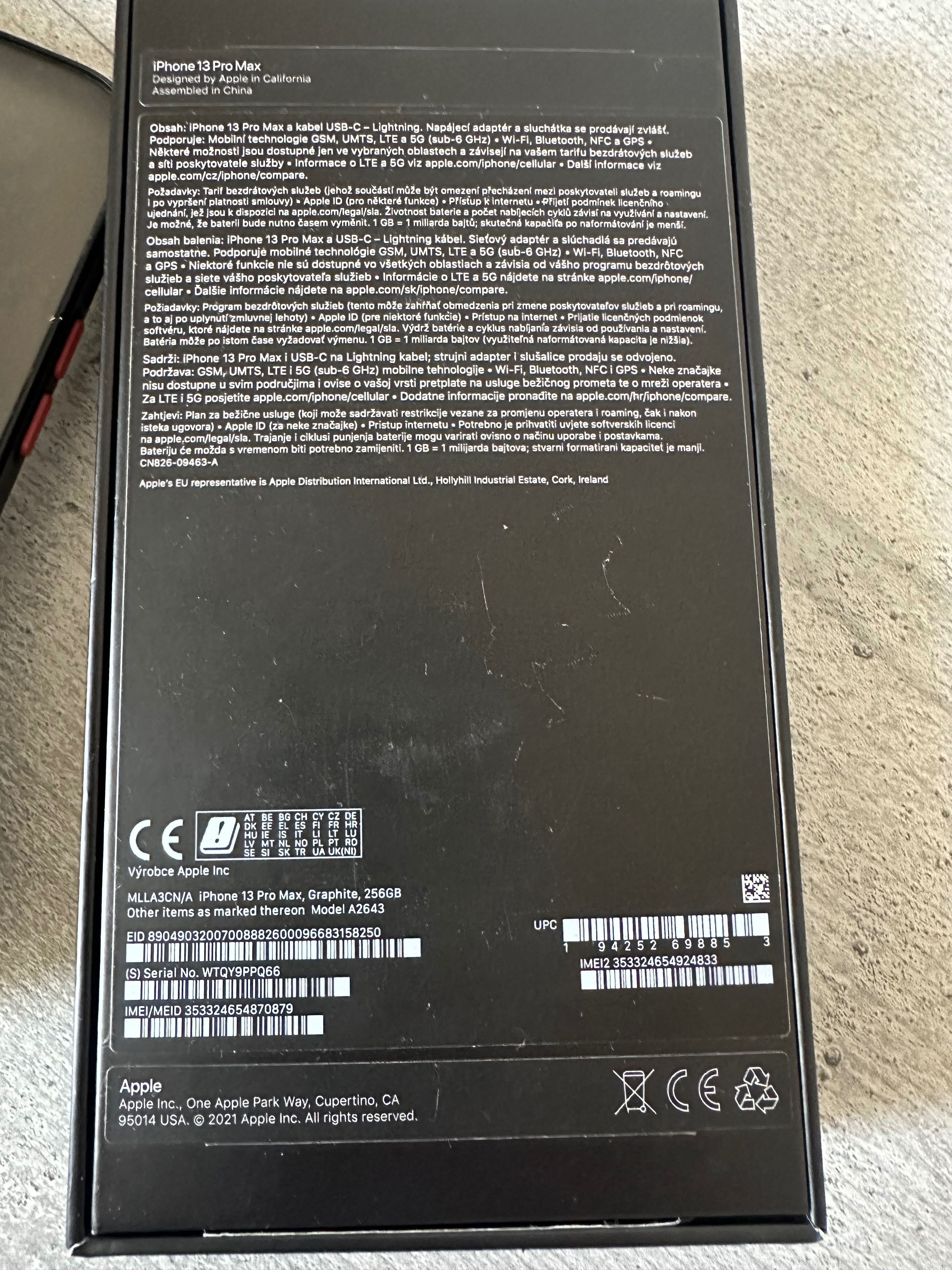 iPhone 13Pro Max,256 gb,neverlok