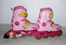 Kit patins em linha com proteções