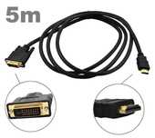 Kabel HDMI-DVI 5m GOLD DVI Full HD * Video-Play Wejherowo