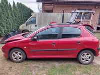 Peugeot 206 czerwony