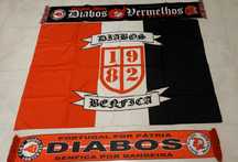 2 Cachecois Diabos  Vermelhos + Bandeira DV