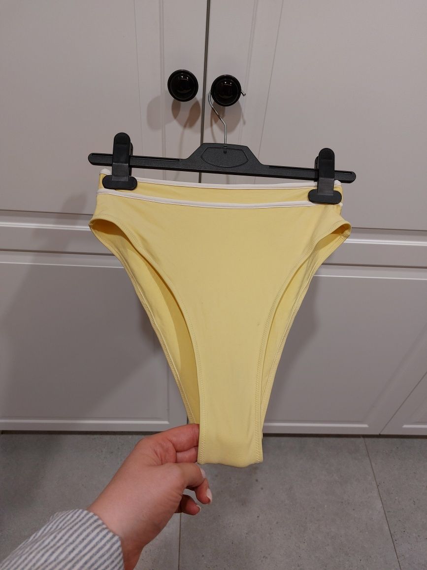 H&M bananowy dół bikini rozm 36 wysoki stan