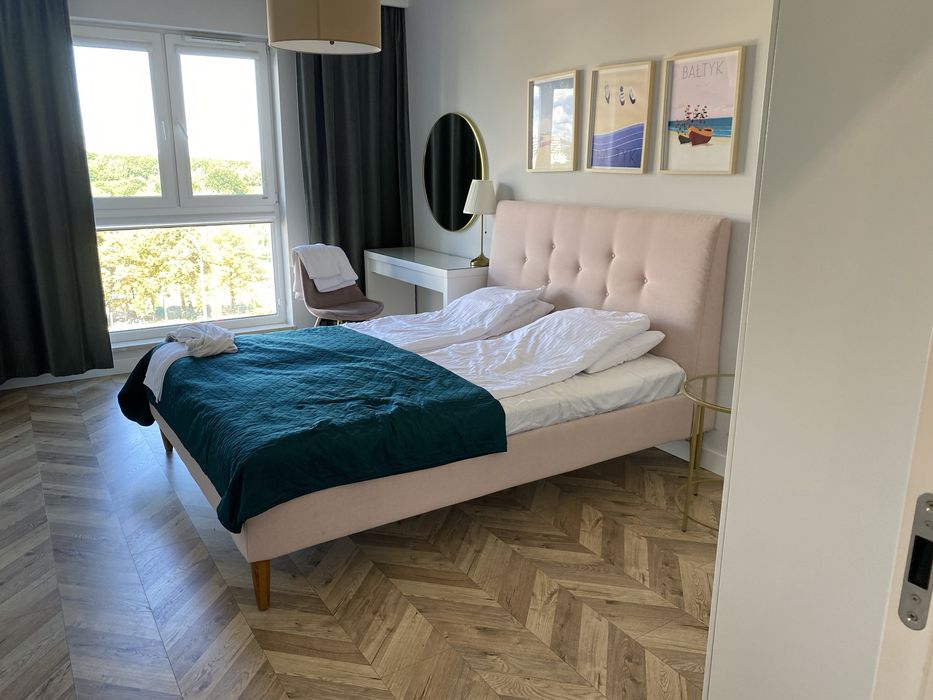 Lóżko IDANÄS 160x200 bladoróżowy szary HIT stelaż materac Gdańsk X2