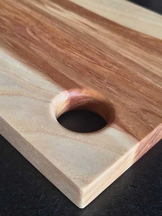 Drewniana deska kuchenna 30×16cm do krojenia do serwowania uchwyt