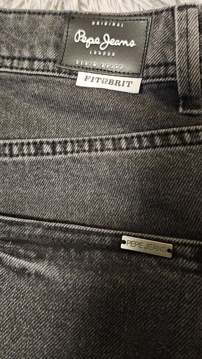 Nowe czarne męskie spodnie Pepe Jeans, rozmiar 34/28