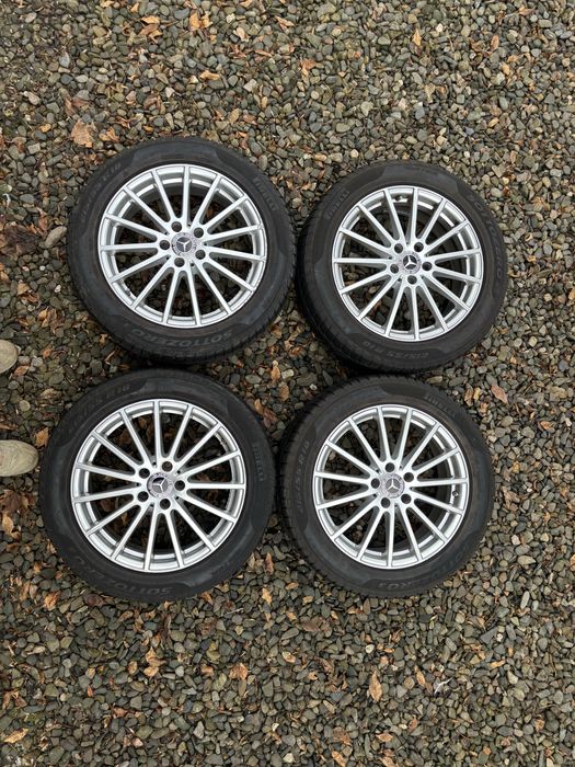 Koła zimowe felgi aluminiowe 18”, czujniki, mercedes gla , pirelli