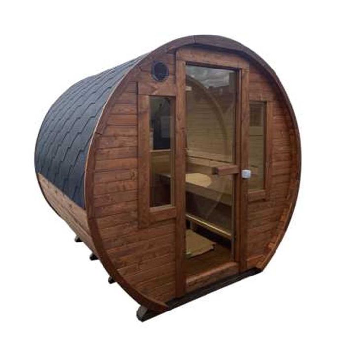 Sauna beczka 2m - drewno świerkowe