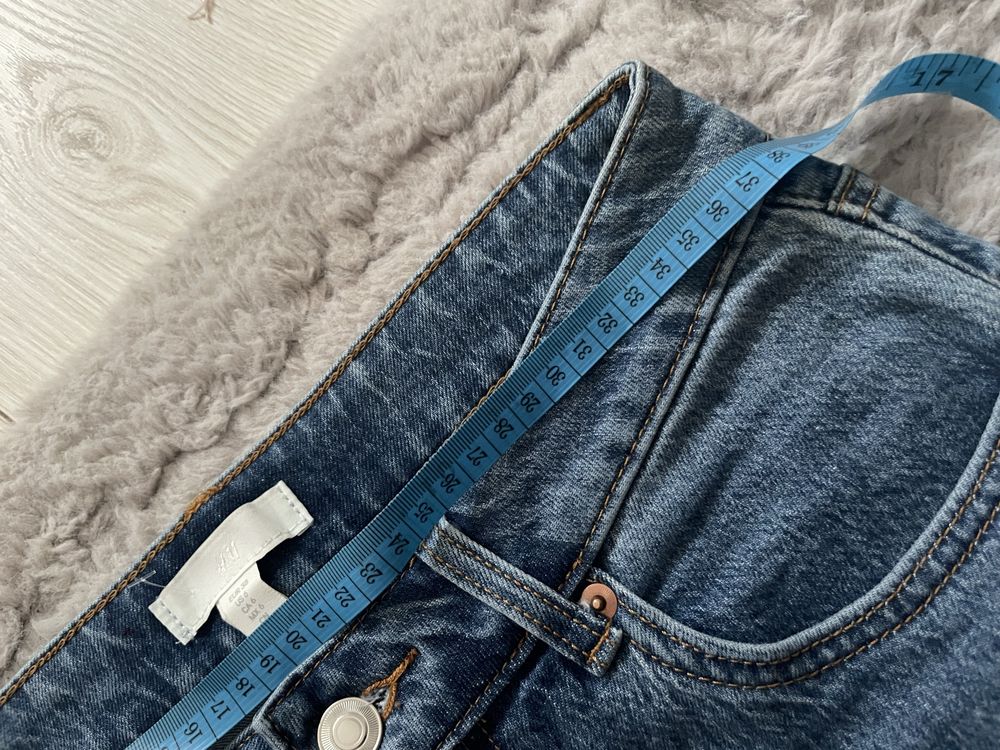 Jak nowe ciemne jeansy z wysokim stanem h&m
