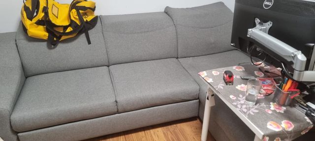 Sofa kanapa narożnik regulowane oparcie funkcja spania pojemnik 260