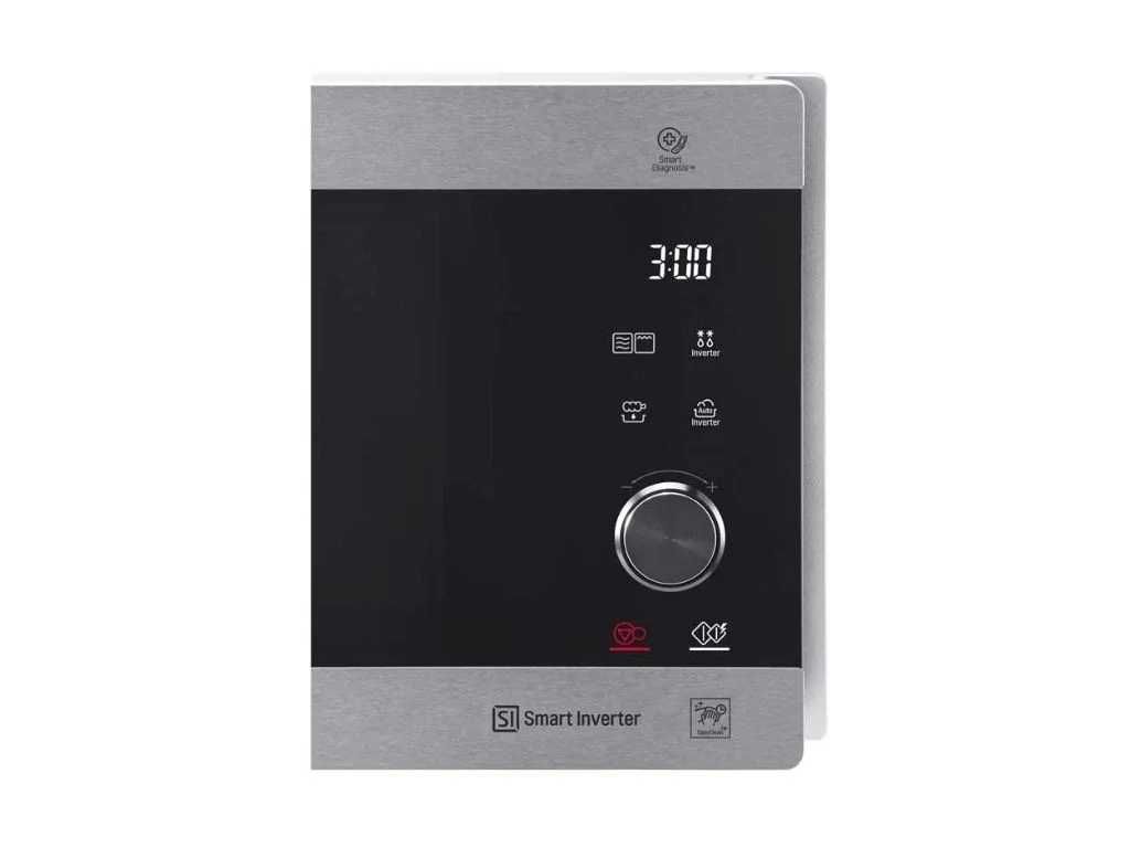 micro-ondas com grill lg mh6565cps inox 25l