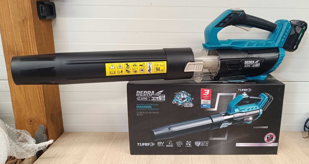 Dmuchawa Dedra 18V 144km/h + adapter Hikoki / Bosch Professi / Erbauer