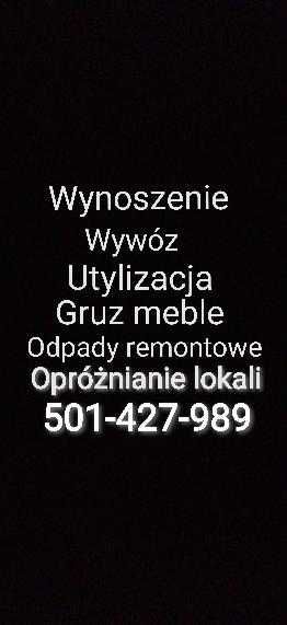 NAJTAŃSZE WYNOSZENIE WYWÓZ gruzu i odpadów remontowych workach i luzem