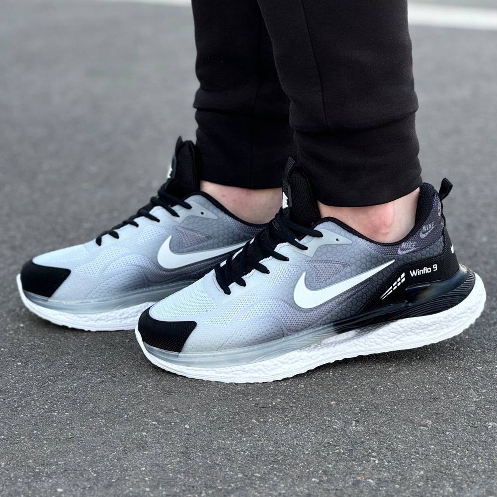 Чоловічі Кросівки Найк  Nike black grey 40-44 рм.