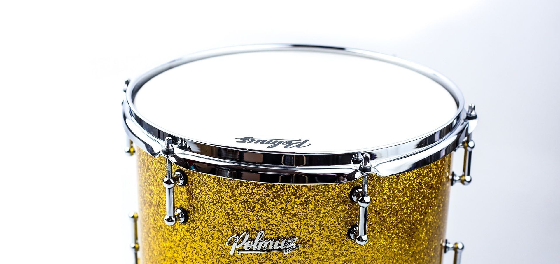 Polmuz Model 2 werbel klonowy 14"x6.5" Gold Sparkle