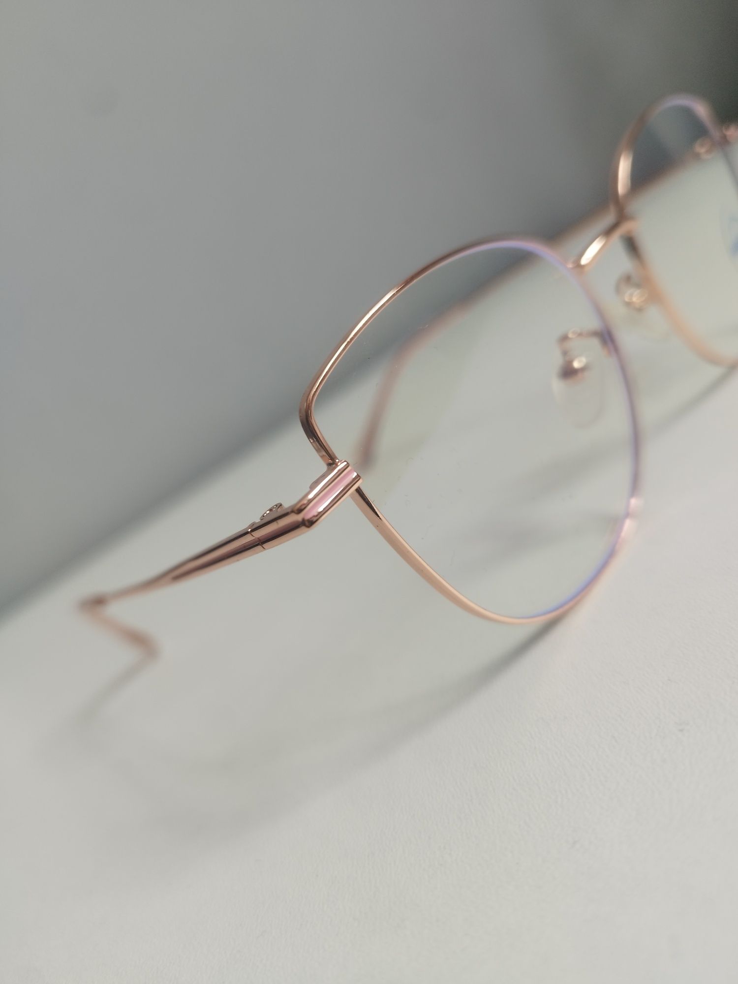 Oprawki okulary korekcyjne zerówki rose gold kocie oko cat eye