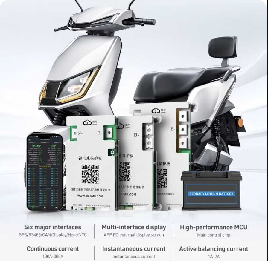 Смарт Бмс JIKONG 60A-200A LIFЕPО4 - LI-ion 12v 24v 36v 48v 60v 72v
