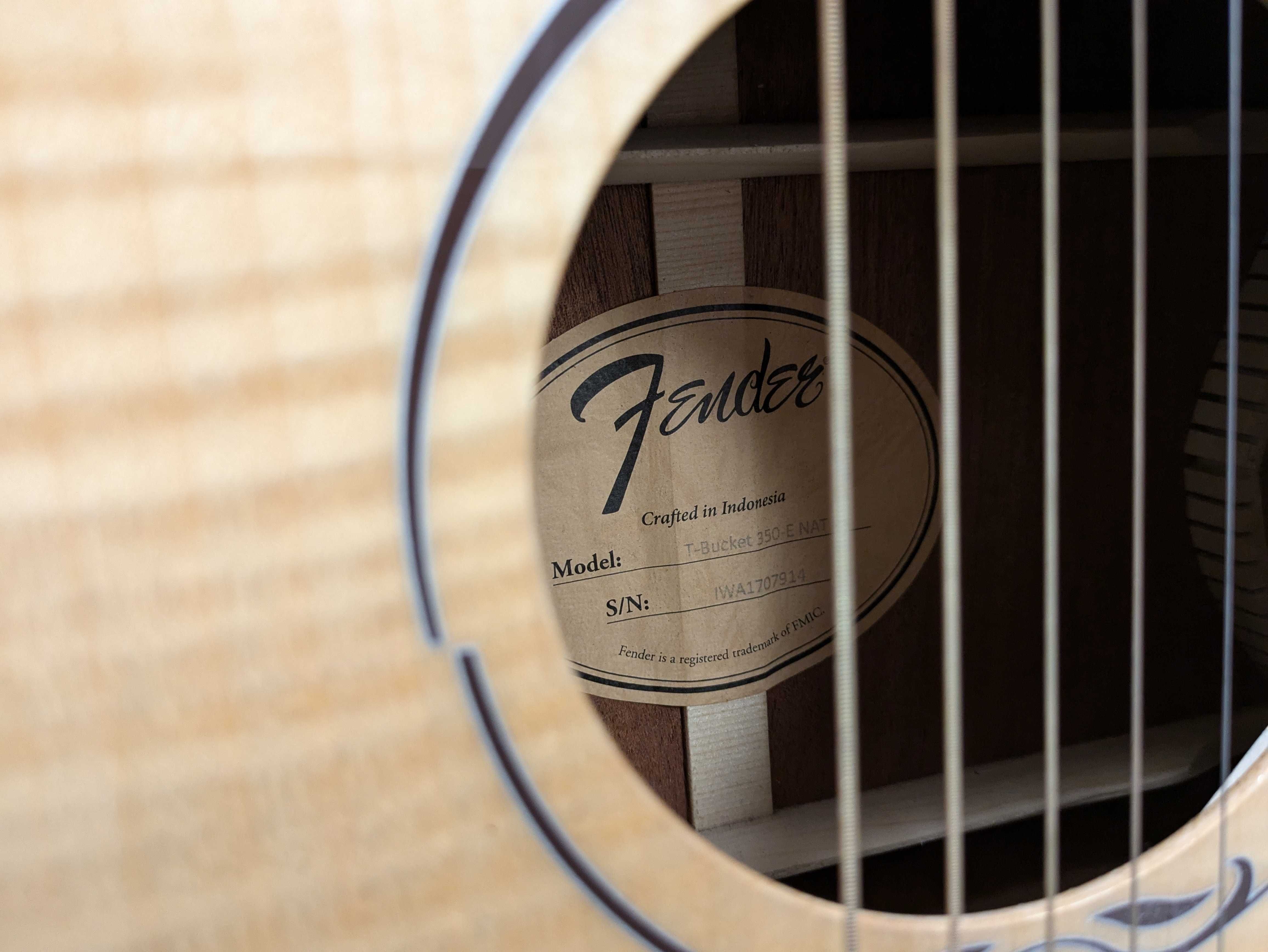 Gitara elektroakustyczna Fender T-Bucket 350-E kolor naturalny