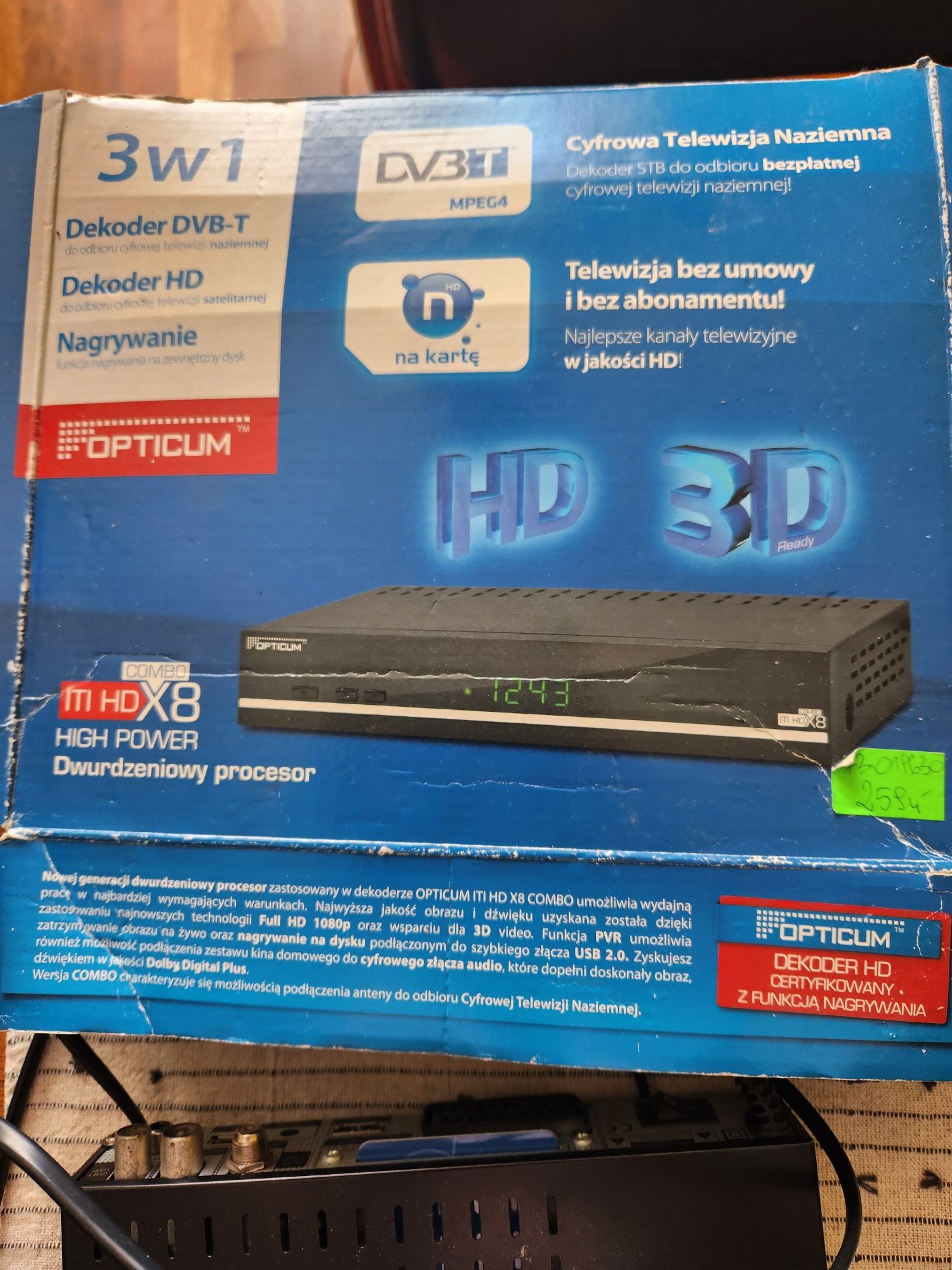 Dekoder hd opticum ITI X8 + inne