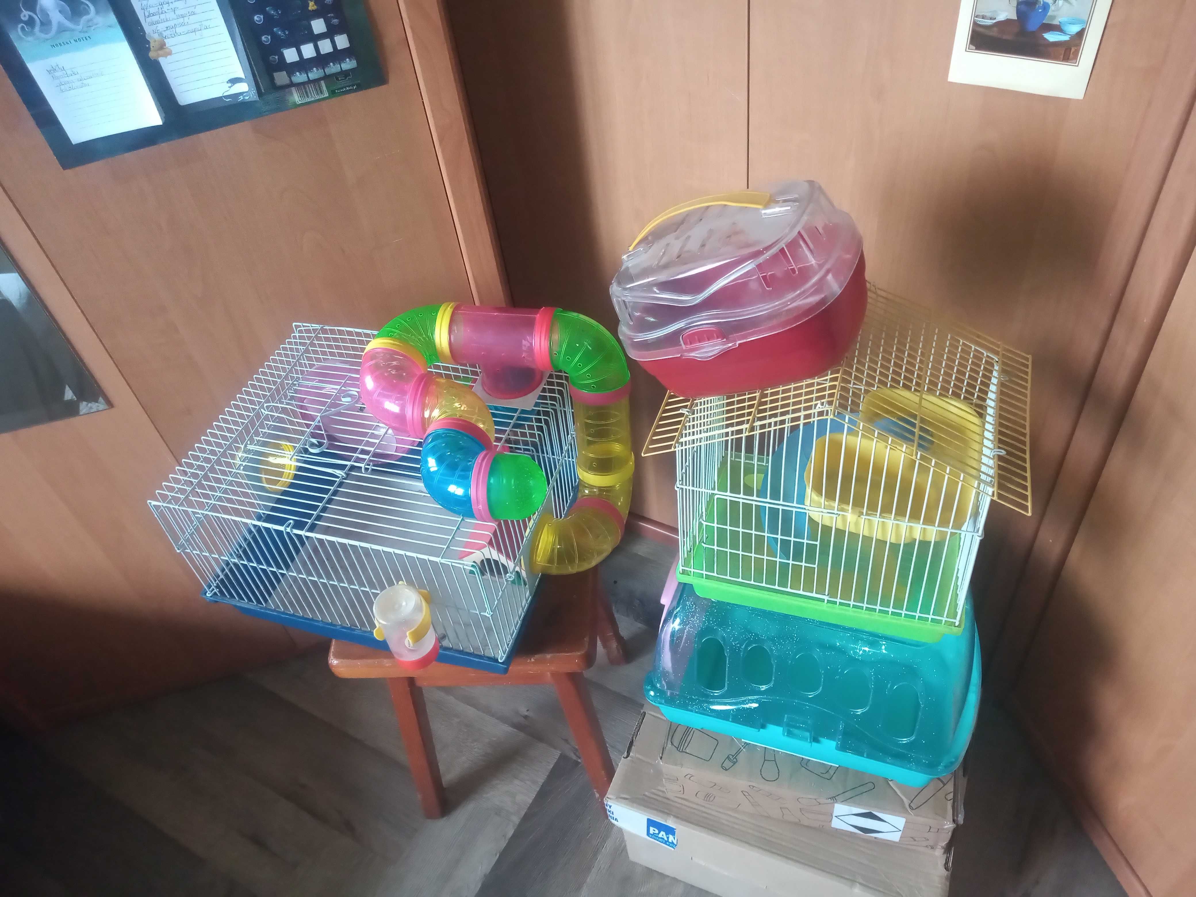 klatka, transporter na chomika myszki