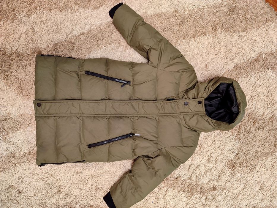 Зимовий плащ пуховик на зиму для хлопчика куртка 104-110, 4-5років