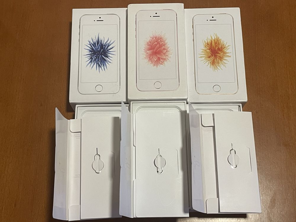 Caixa iPhone SE - silver/Rose/Gold | Completa com manuais e sim tool.